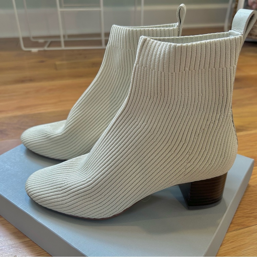 Everlane the glove boot in bone cream color Ankle Boot